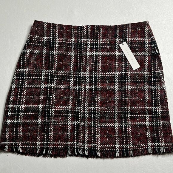 Sanctuary | NWT Lined Plaid Tweed Skirt - Picture 1 of 6